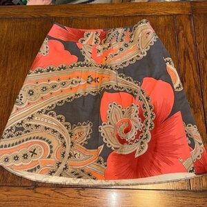 Ann Taylor Petites paisley skirt size 6P